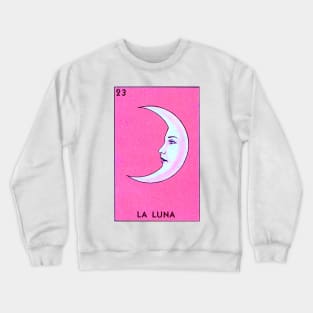 La Luna Loteria - Pink Crewneck Sweatshirt